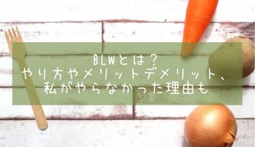 BLWとは？やり方やメリットデメリット、私がやらなかった理由も