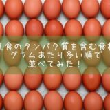 離乳食のタンパク質を含む食材！グラムあたり多い順で並べてみた！